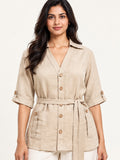 Venture Top - Ivory Sand by RuhRaaga House - detail close-up
