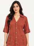 Venture Top - Terra Rose by RuhRaaga House - detail close-up