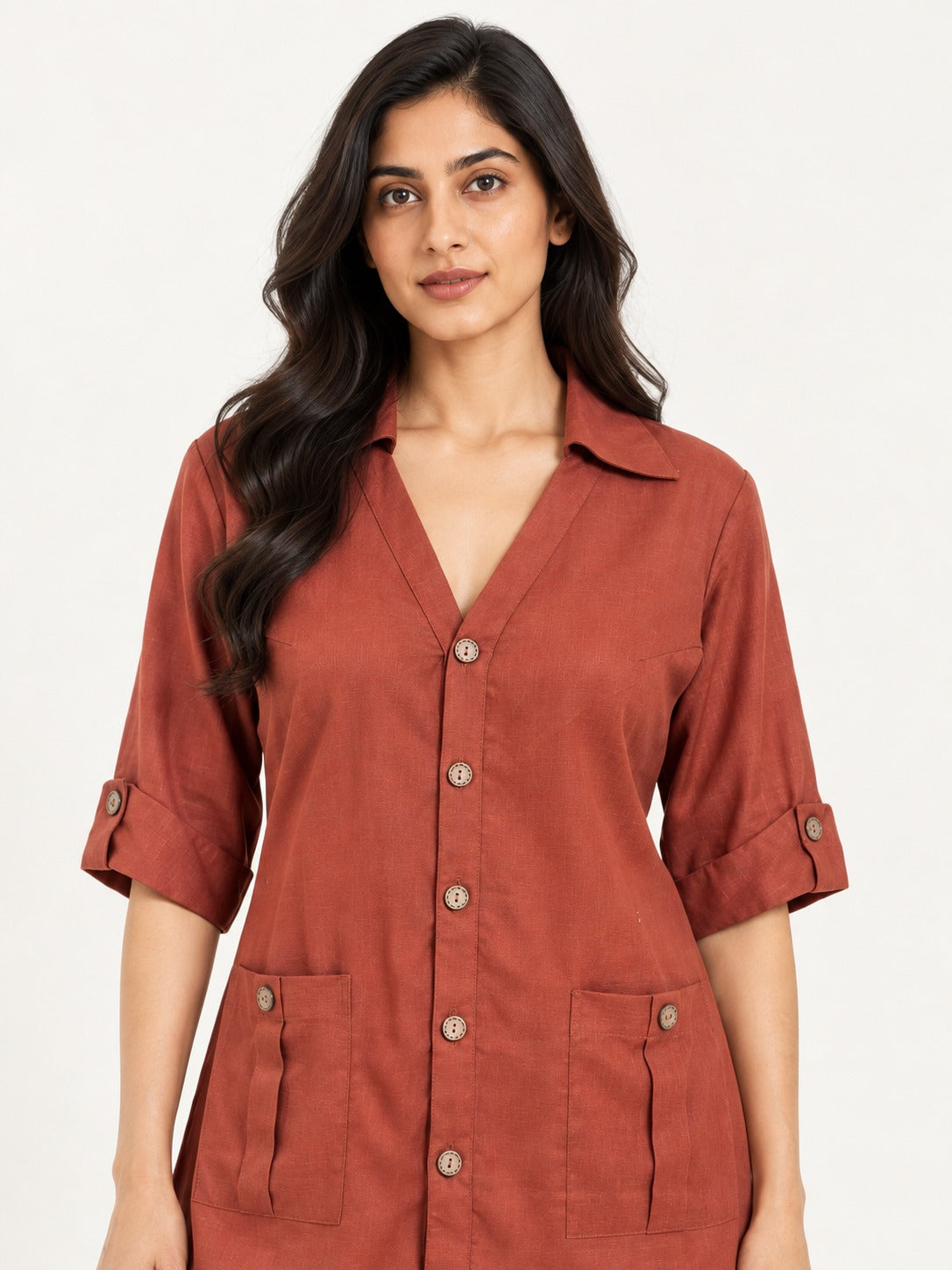 Venture Top - Terra Rose by RuhRaaga House - detail close-up