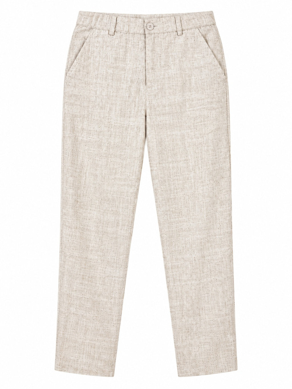Linen Sand Tailored Trousers by RuhRaaga House - product only