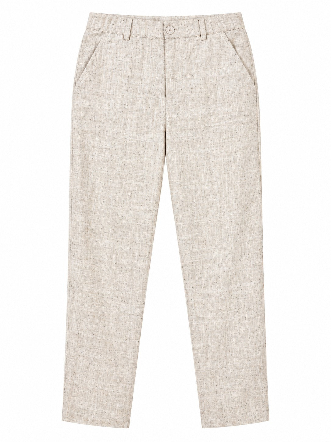 Linen Sand Tailored Trousers by RuhRaaga House - product only