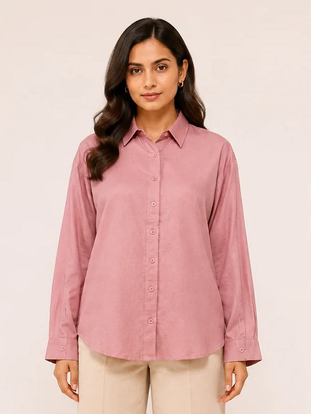 Serene Shirt - Blush Whisper