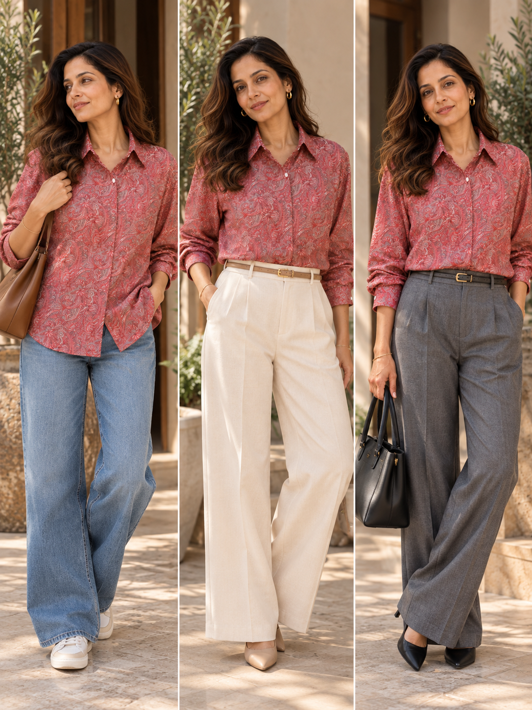 Unfurl Shirt - Rose Paisley