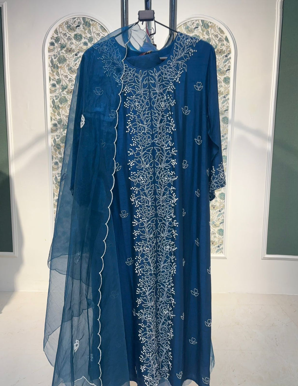 Legacy Kantha Suit Set - Midnight Blue