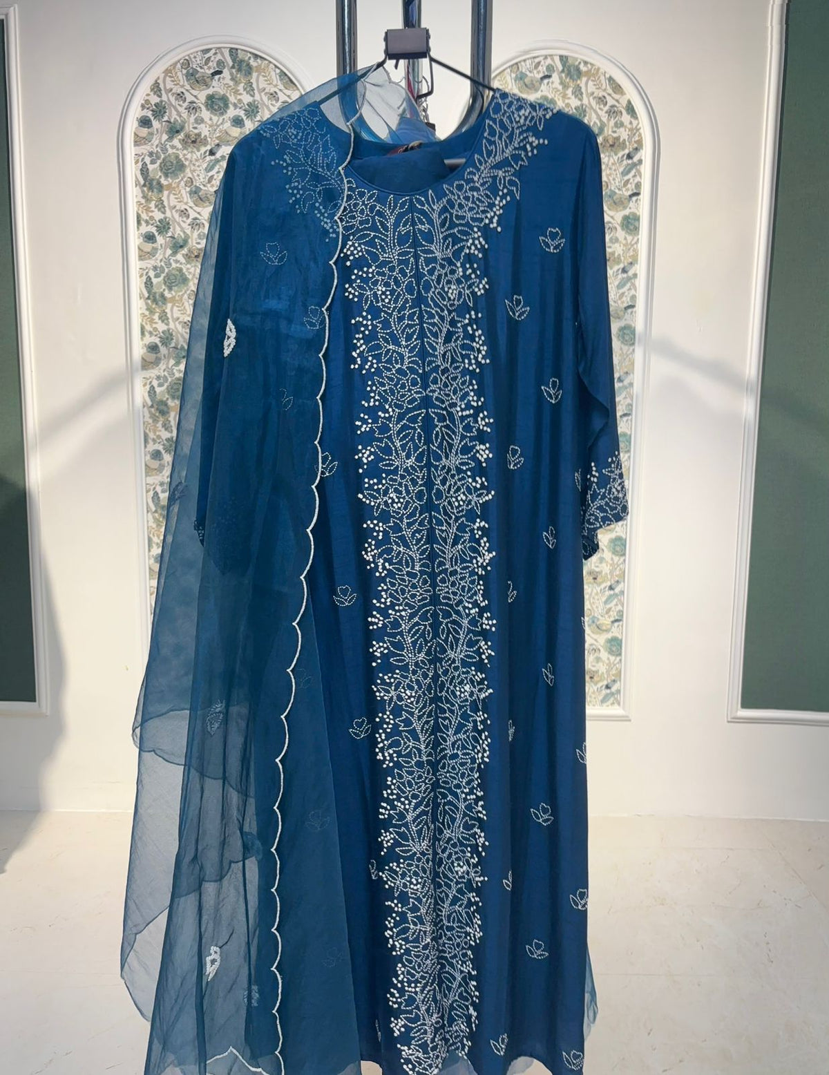 Legacy Kantha Suit Set - Midnight Blue
