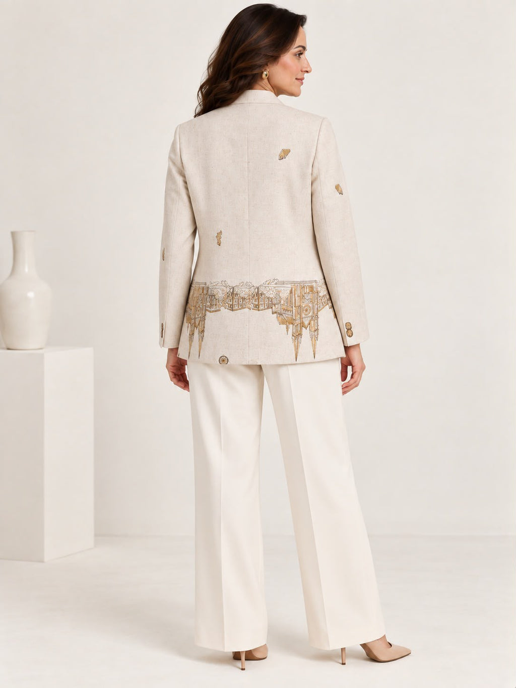 Grounded Blazer - Antique Ivory