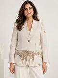 Grounded Blazer - Antique Ivory