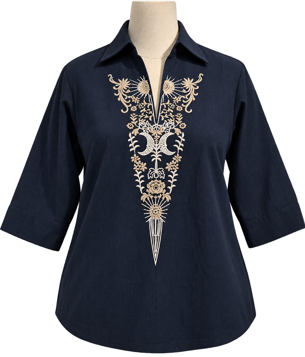 Aura Top - Midnight Noir