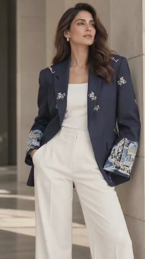 Conviction Blazer - Midnight Navy