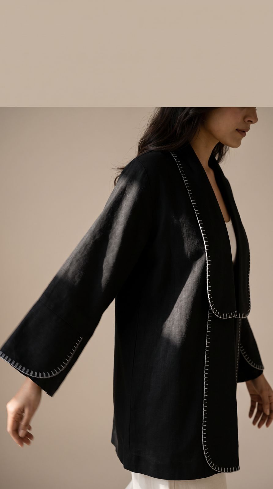 Sway Handcrafted Jacket - Onyx/Frost Blue
