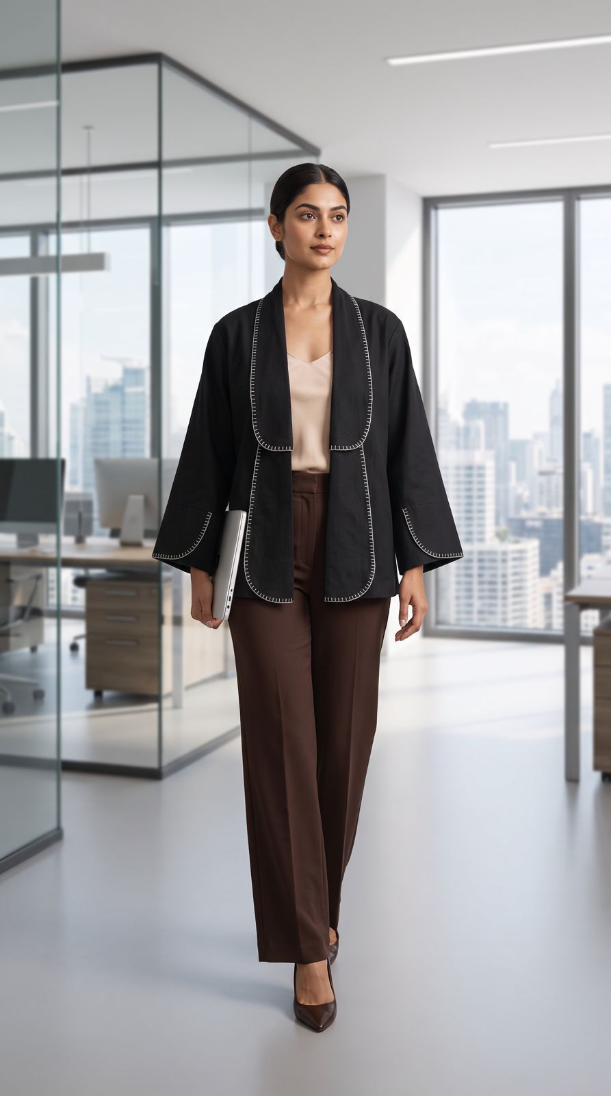 Sway Handcrafted Jacket - Onyx/Frost Blue